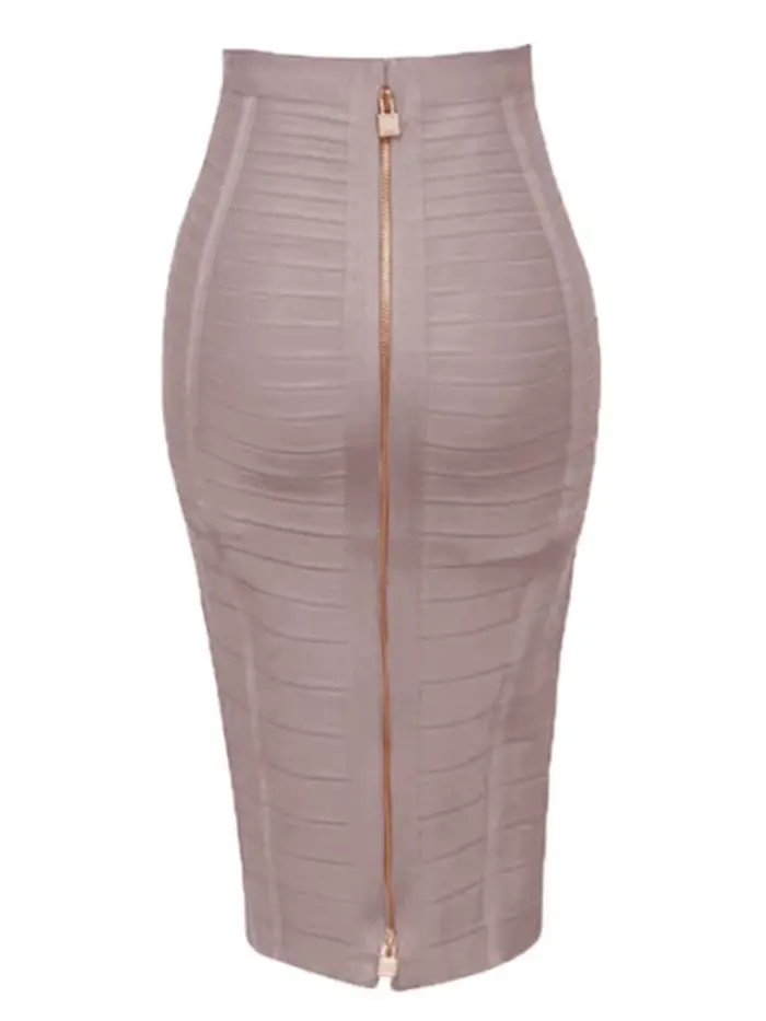 16 farieb Sexy pevný zips Oranžová modrá čierna červená ceruzková sukňa pre ženy elastická priliehavá leto XL XXL