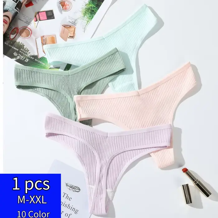 Dámske spodná bielizeň XL Plus veľkosť bavlnené nohavičky žabky Sexy dámy nízky pás pevné bezšvíkové G-tangá spodná bielizeň pre sex nové horúce