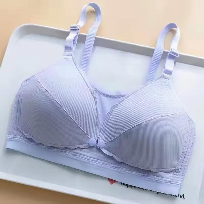 Dámska podprsenka Push Up, zabraňuje prehýbaniu, bezdrôtová, priedušná spodná bielizeň, odnímateľná podprsenka, bezšnúrová podprsenka