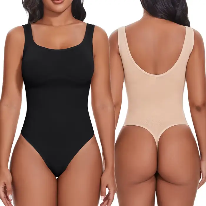 Body gainant pour femmes en polyamide et élasthanne, avec contrôle de la taille, soulèvement de la poitrine et du postérieur, pour des occasions variées