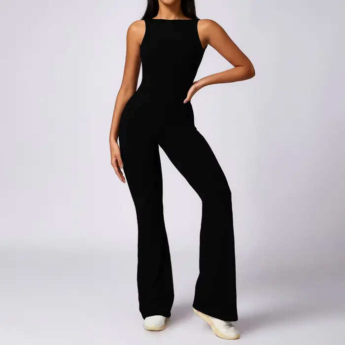 Nouveau gymnastique femmes formation Yoga ensemble vêtements de sport femmes une pièce combinaison F