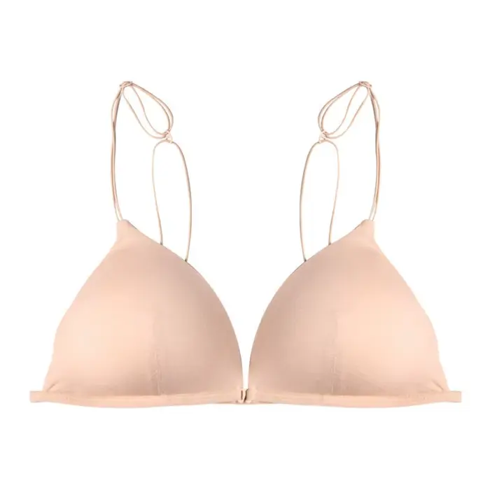 Soutiens-gorge triangulaires tendance pour femmes, à fines bretelles, push-up, style français, linge