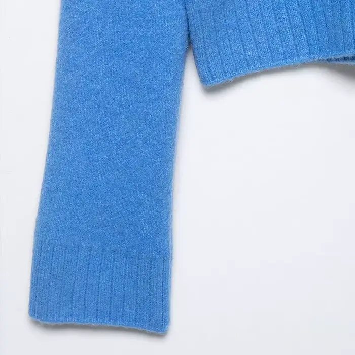 Cardigan féminin polyester à manches complètes avec zip pour femmes style moderne printemps automne ```