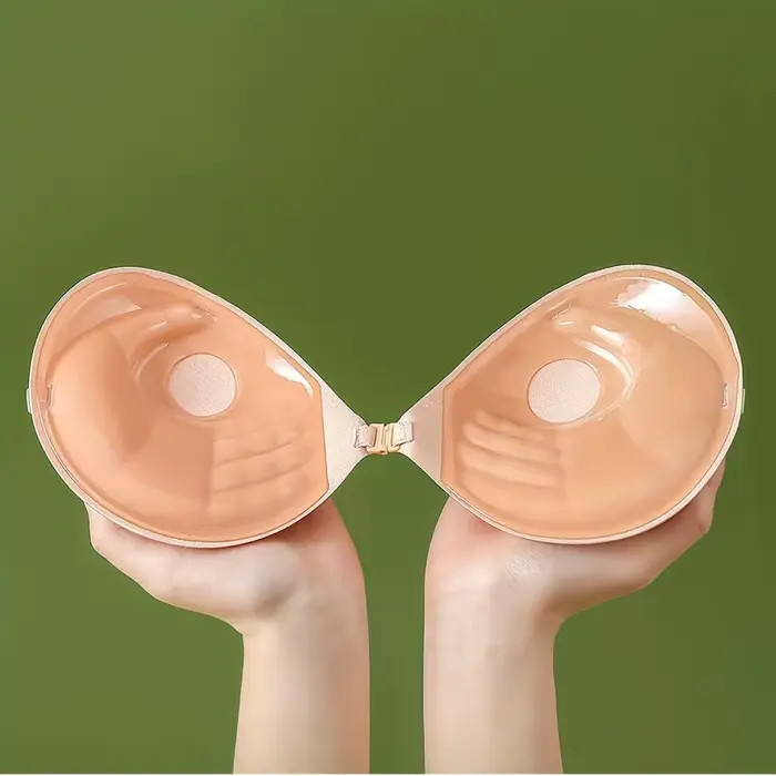 Dámska samolepiaca neviditeľná podprsenka, push-up, bezdrôtová, bez ramienok, pohodlná, bezšvíková, neviditeľná priľnavá šálka, na nosenie po celý deň