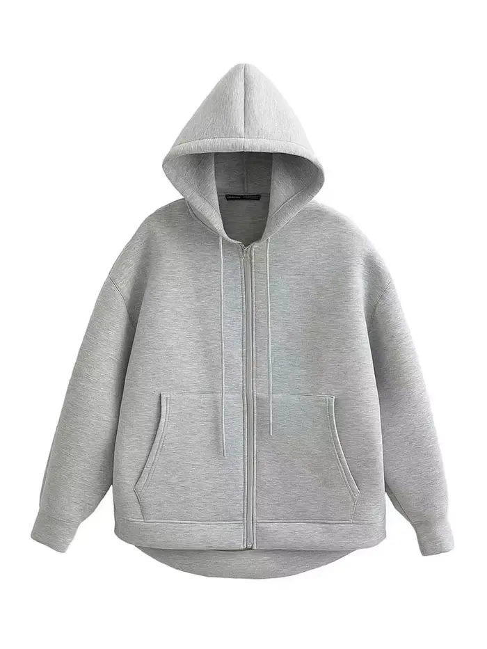 Dámska bunda HH Oversize s kapucňou polyester pre špeciálne príležitosti jesenné zimné elegantné elegantné Model 2024