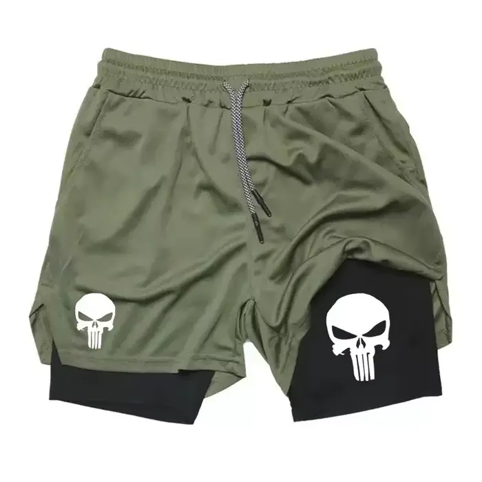Short de Performance 2 en 1 pour hommes, nouveau short de sport à séchage rapide avec poche pour tél