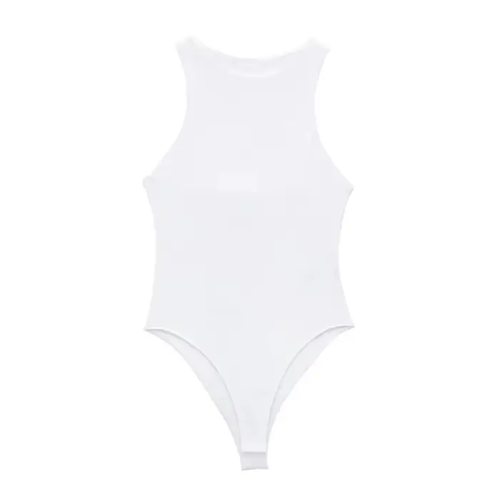 MUJER Biele body pre ženy čierne Sexy