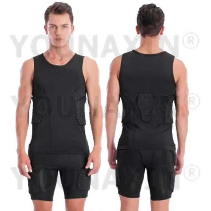 Priedušný a elastický nárazuvzdorný top pre unisex športy, športové príležitosti a intenzívne tréningy