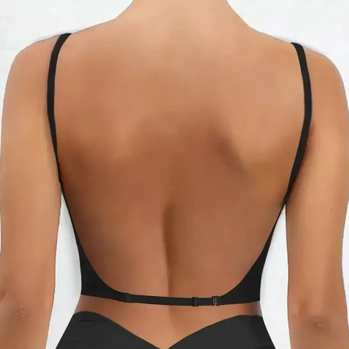 Soutien-gorge invisible U profond plongeant dos nu sans bretelles soutien-gorge push up pour robes L