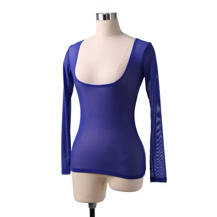 Brušný tanec body pre ženy, sexy trikot, otvorená busta, priehľadná sieťovina, pletená pre slobodu pohybu, špeciálna príležitosť