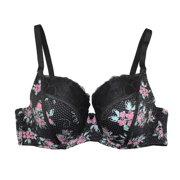 Push-up tlačené čipky drôtené podprsenky pre ženy veľké veľkosti špeciálne príležitosti romantické večerné obrady elegancia