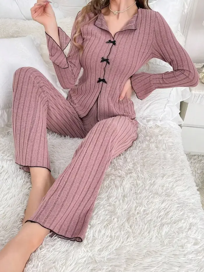 Dámsky teplý pyžamový set
