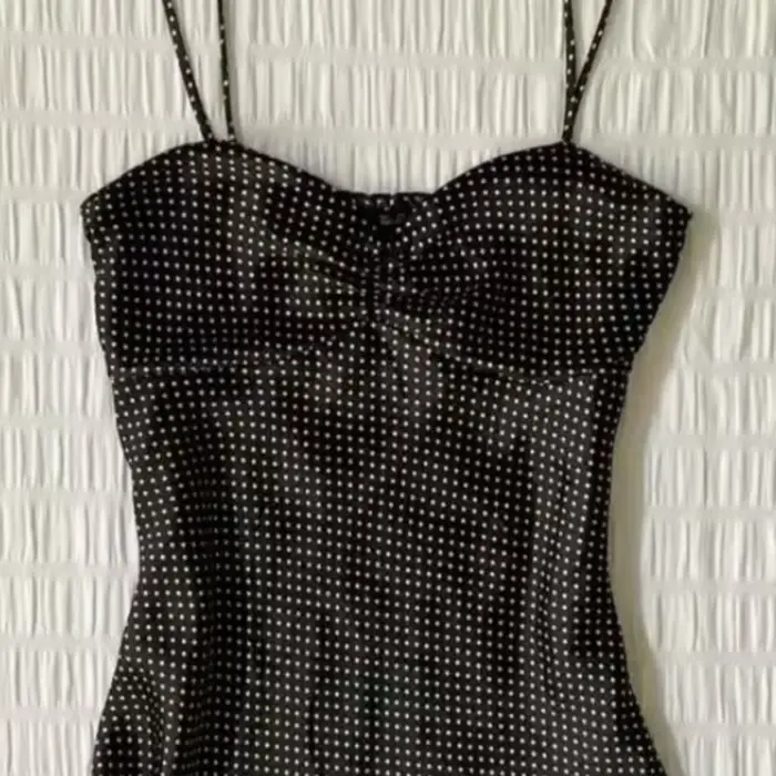 Dámske vintage bodkované tielko