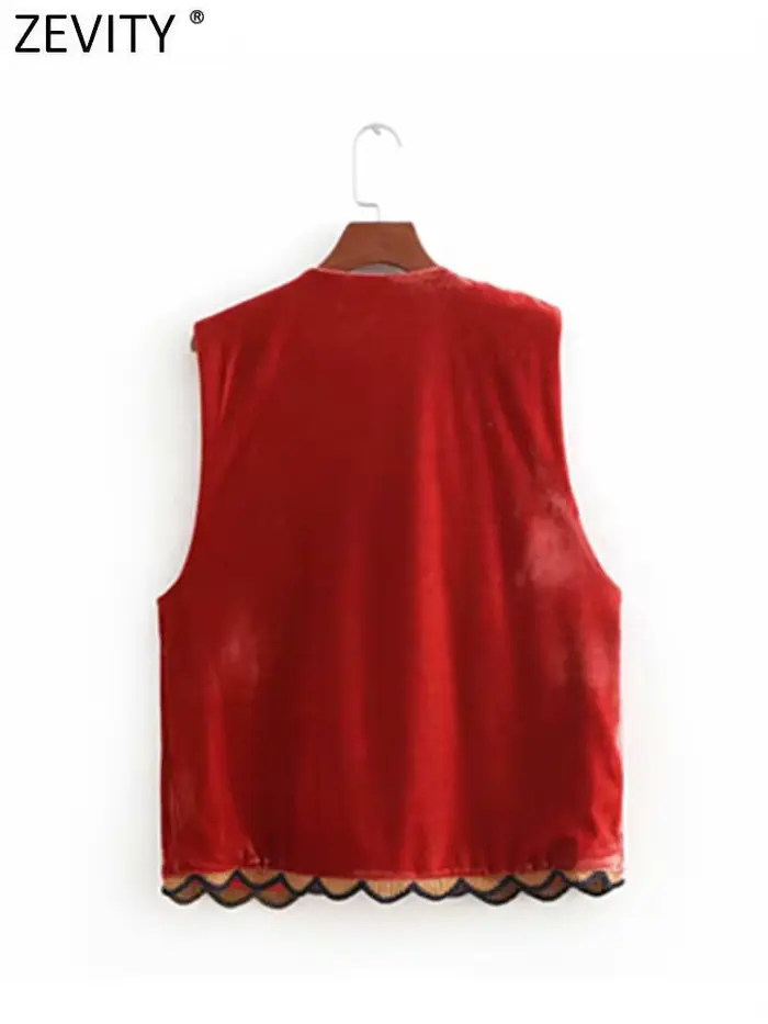 Zevity ženy Vintage flitre kvetinová výšivka vesta dámske retro štýl národný patchwork ležérny zamat CT154