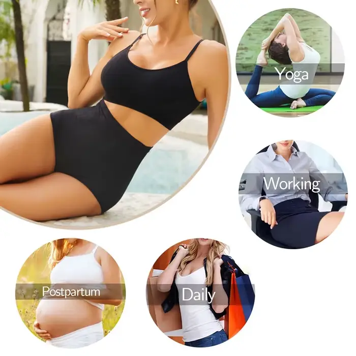 Bezšvíkové vysoké pás tvarovanie nohavičky pre ženy, zoštíhľujúce oblečenie, jednofarebné, Butt Booster, spodná bielizeň, vysoko elastické spodné prádlo
