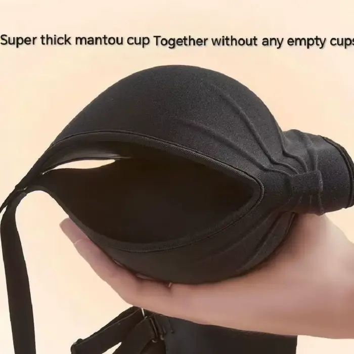 Super hustá push-up podprsenka pre ploché prsia a malé rozmery, bezdrôtové pohodlie, push-up efekt a enhancer, 12 cm hrubé šálky pre malé prsia, každodenné ženské spodná bielizeň