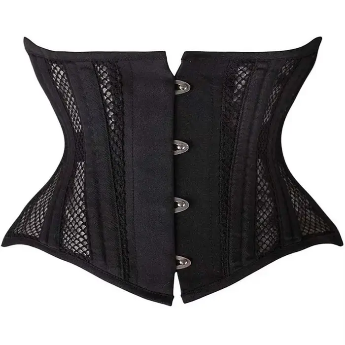 Corset gothique court pour torse, sous le buste, gaine amincissante pour le ventre, sablier, entraîn