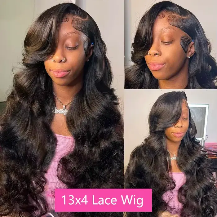 HD 13x4 13x6 Body Wave parochňa so švajčiarskou čipkou pre ženy na rôzne príležitosti