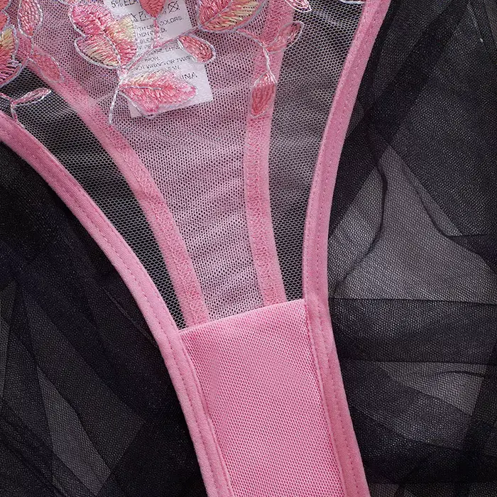 Ultra tenká vyšívaná priehľadná čipková podprsenka s dvojitým nastaviteľným popruhom pre ženy, univerzálny bez chrbta, priedušný polyester, pohodlie a jemná elegancia pre špeciálne príležitosti