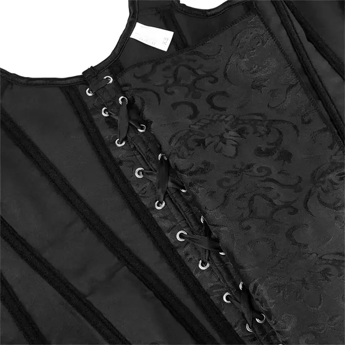 Bustier Vintage à Broderie pour Femmes Occasions Spéciales Steampunk Mode Élégante Corset Polyester