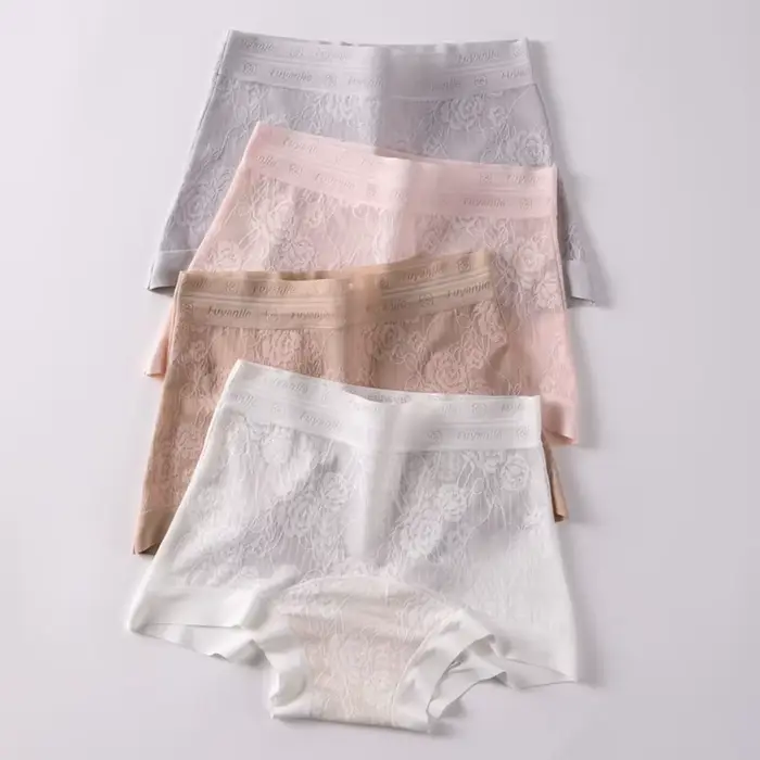 Dámske žakárové nohavičky, priedušné, sexy, mäkké, boxerky s vysokým pasom, pohodlné, ľahké, spodná bielizeň čipka, intímne spodná bielizeň