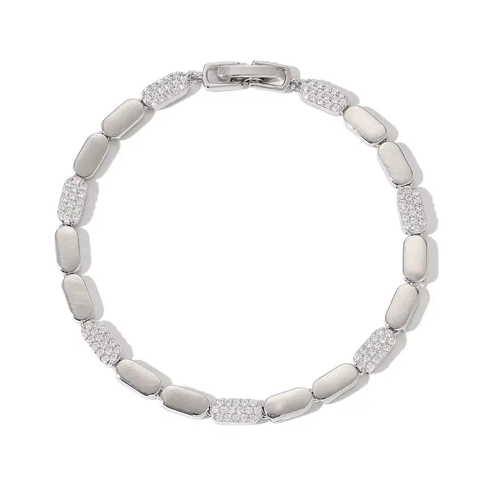 Bracelet de luxe incrusté de Zircon, lumineux et brillant, bijoux pour femmes, cadeau de noël CN8105
