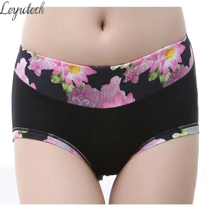 Sexy Polyester Tangas pre Plus veľkosť ženy s volániky a tlačené vzory spodné prádloHTML, SEO,,,
