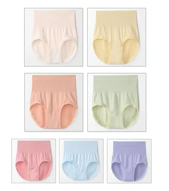 Culotte en coton taille haute pour femme – Antibactérienne, respirante, vêtement modelant pour le le