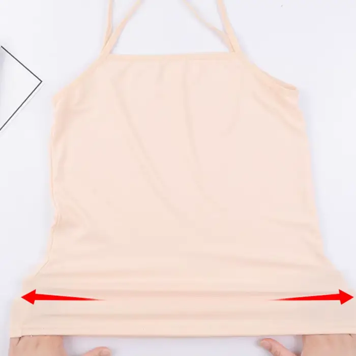 Sexy a priedušné letné top pre ženy, čierna a biela camisola, telová farba