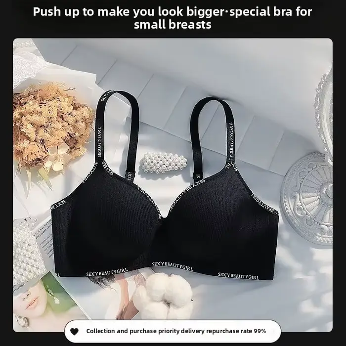 Soutien-gorge push-up AA pour petites poitrines, anti-affaissement, rembourré, à bonnets ronds, avec