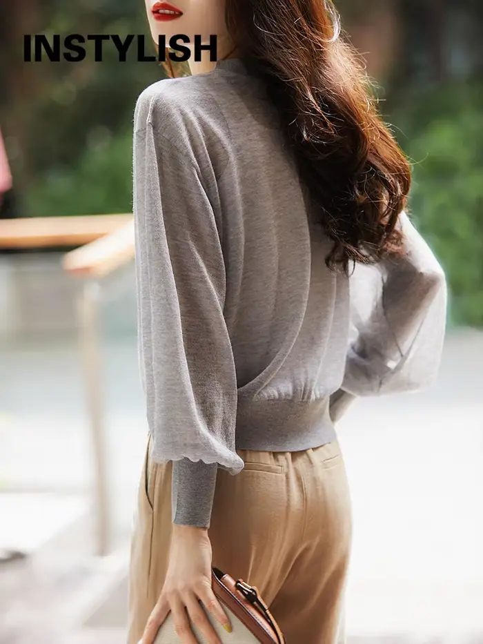 Cardigan à simple boutonnage pour femmes, col en V, mince, résistant au soleil, tricot coréen élégan