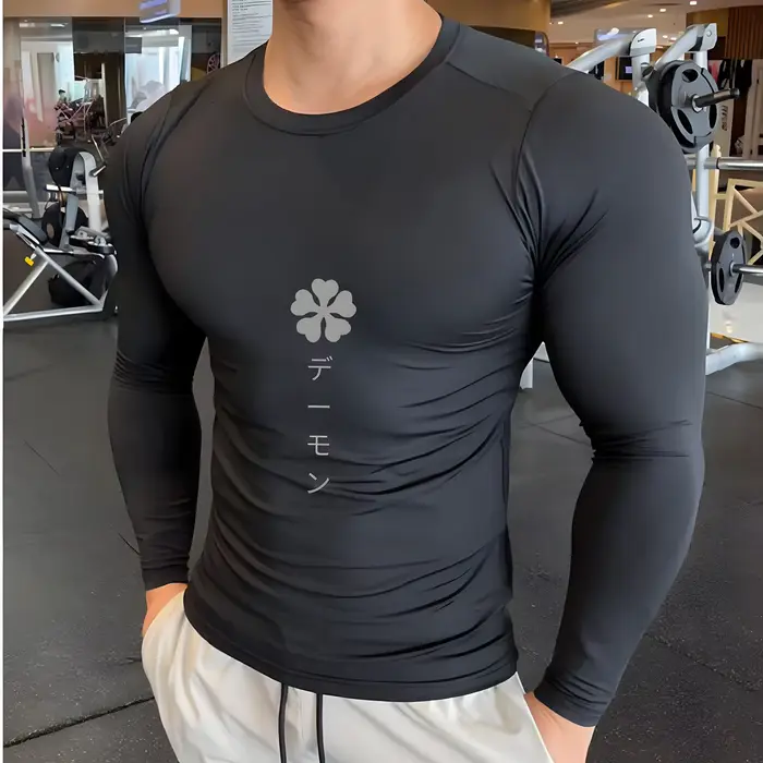 Pánska kompresná košeľa Anime Šport rýchloschnúca Telocvičňa tričká Fitness leto atletické spodné prádlo elasticita Y2K