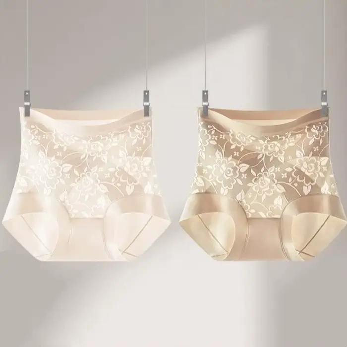 Culotte gainante post-partum Jacquard à motif floral, taille haute, sans couture, amincissante, contrôle du ventre