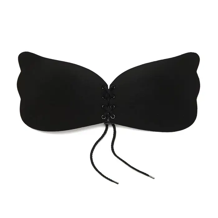 Bande de soutien-gorge en silicone réglable, soutien-gorge push-up, respirant, adhésif, coussretours